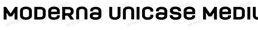 Moderna Unicase Medium Italic字体转换
